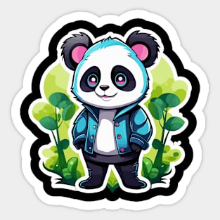 Panda Illustration Sticker